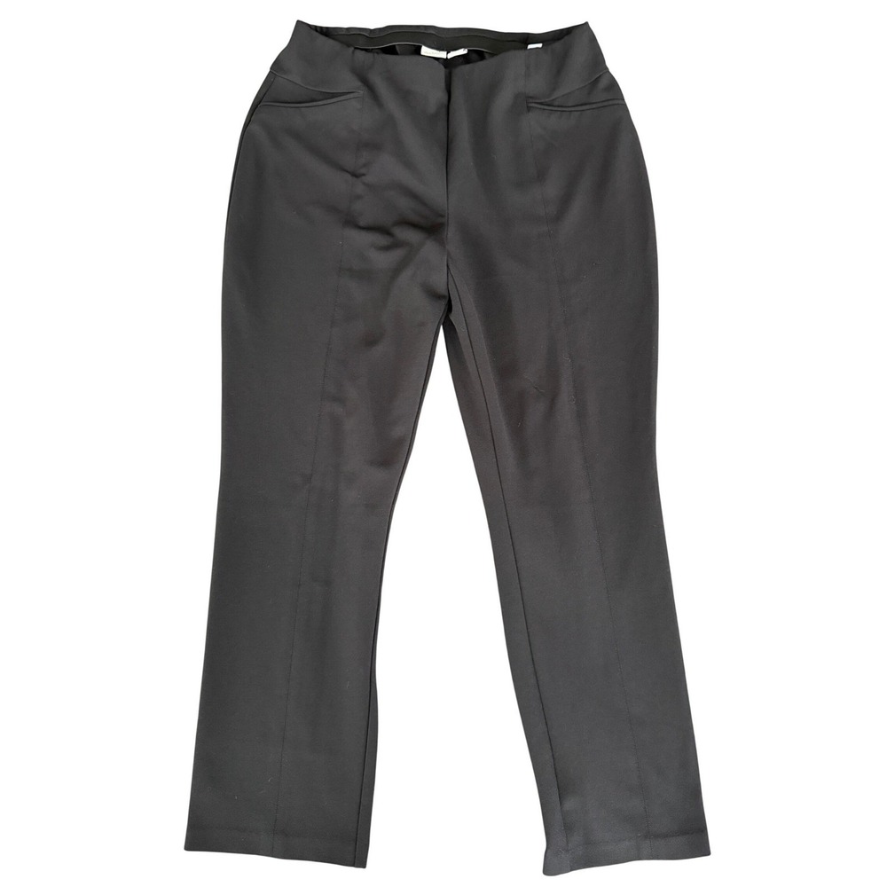 Pull On Dress Pants Womens 14 16 Black Work Career Professional Normcore Capsule